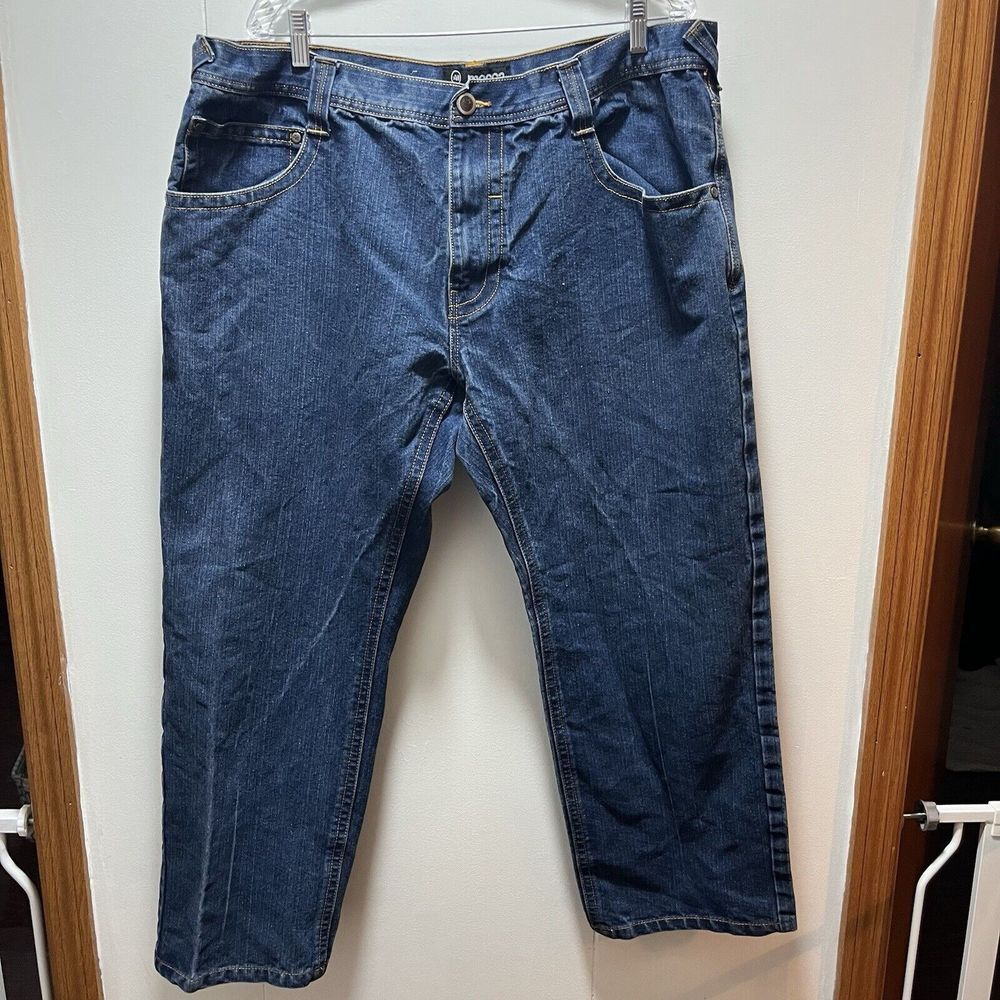 Mecca Baggy Hip Hop Skater‎ Jeans Men's Size 46x32 Thick Stitch